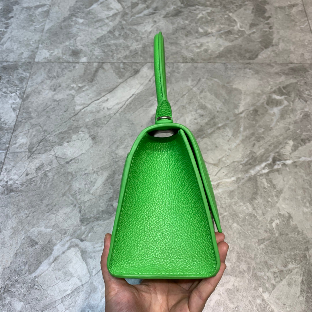 Top Quality Hourglass Small Handbag In Green, For Women,  Bags 9in/23cm