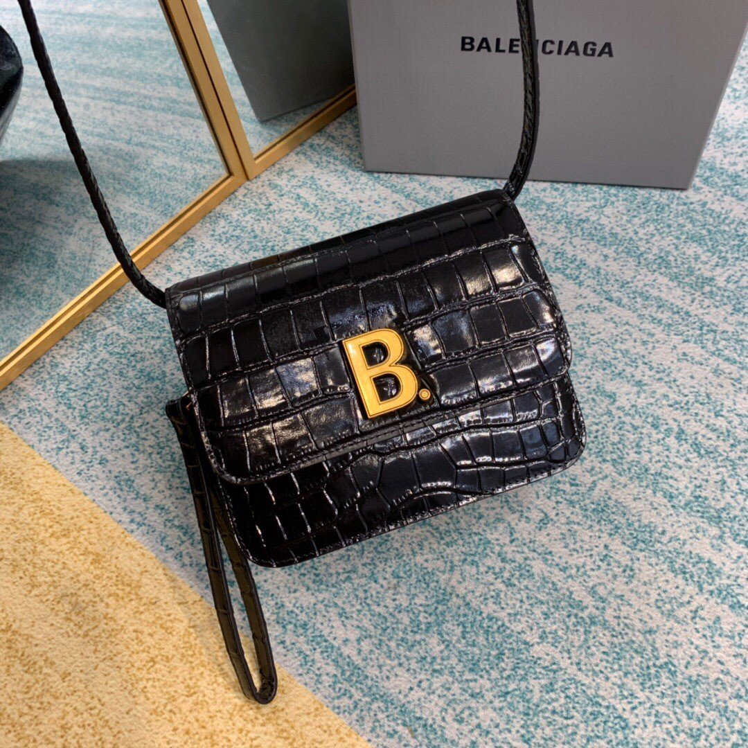Top Quality Bolso Bandolera B In Black, For Women,  Bags 7in/18cm