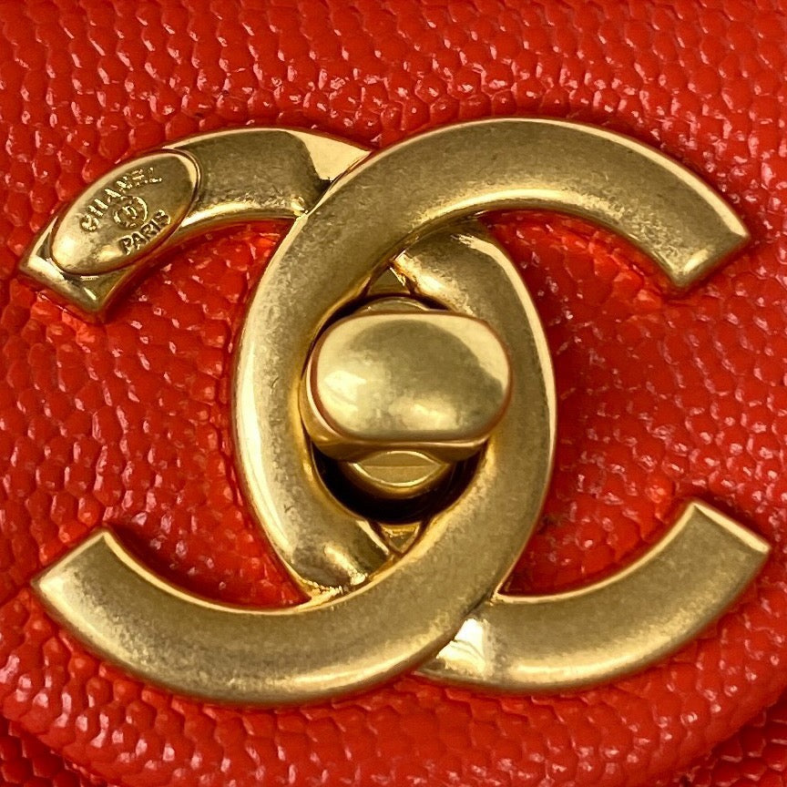 CHLMini Top Qualityap Bag With Top Handle Gold Hardware Red For Women Handbags, Shoulder Bags 7.9in/20cm AS2431 