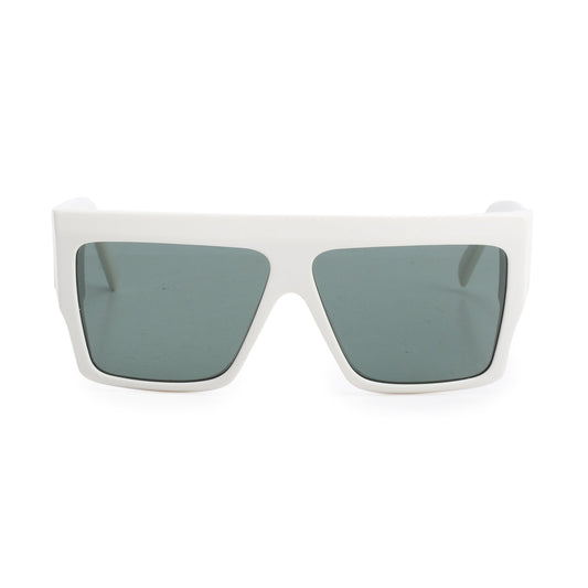 Celine CL400921 White Acetate Oversize Square Sunglasses
