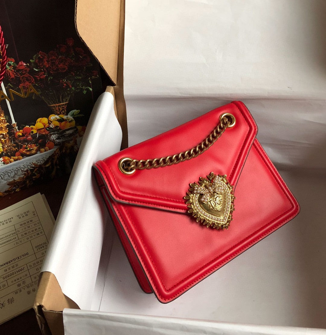 Top Quality Medium Devotion Bag Red For Women 8.1in/20.5cm Top Quality