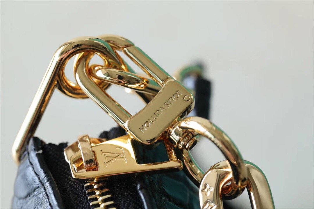 Top Quality Coussin PM High Shiny Alligator Black For Women,  Shoulder And Crossbody Bags 10.2n/26cm Top Quality 