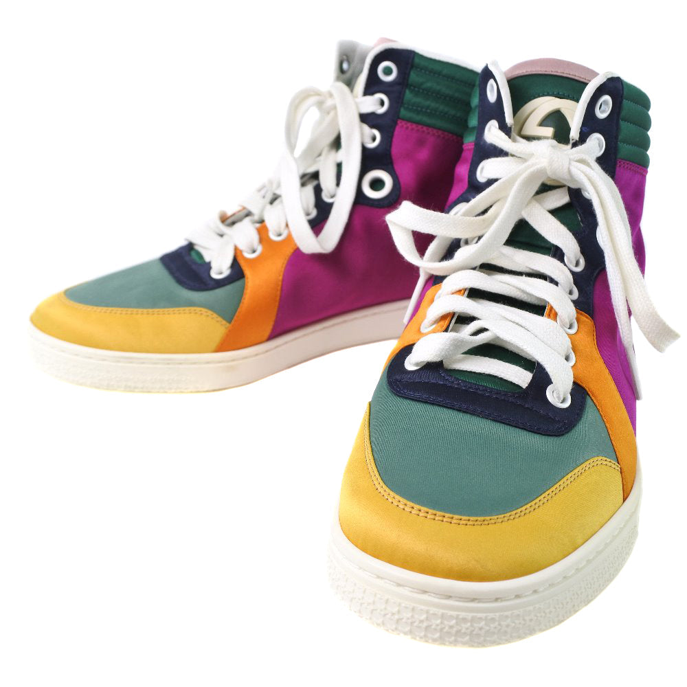 GUCCI sneakers 258195 Nylon multicolor High cut Women 381/2