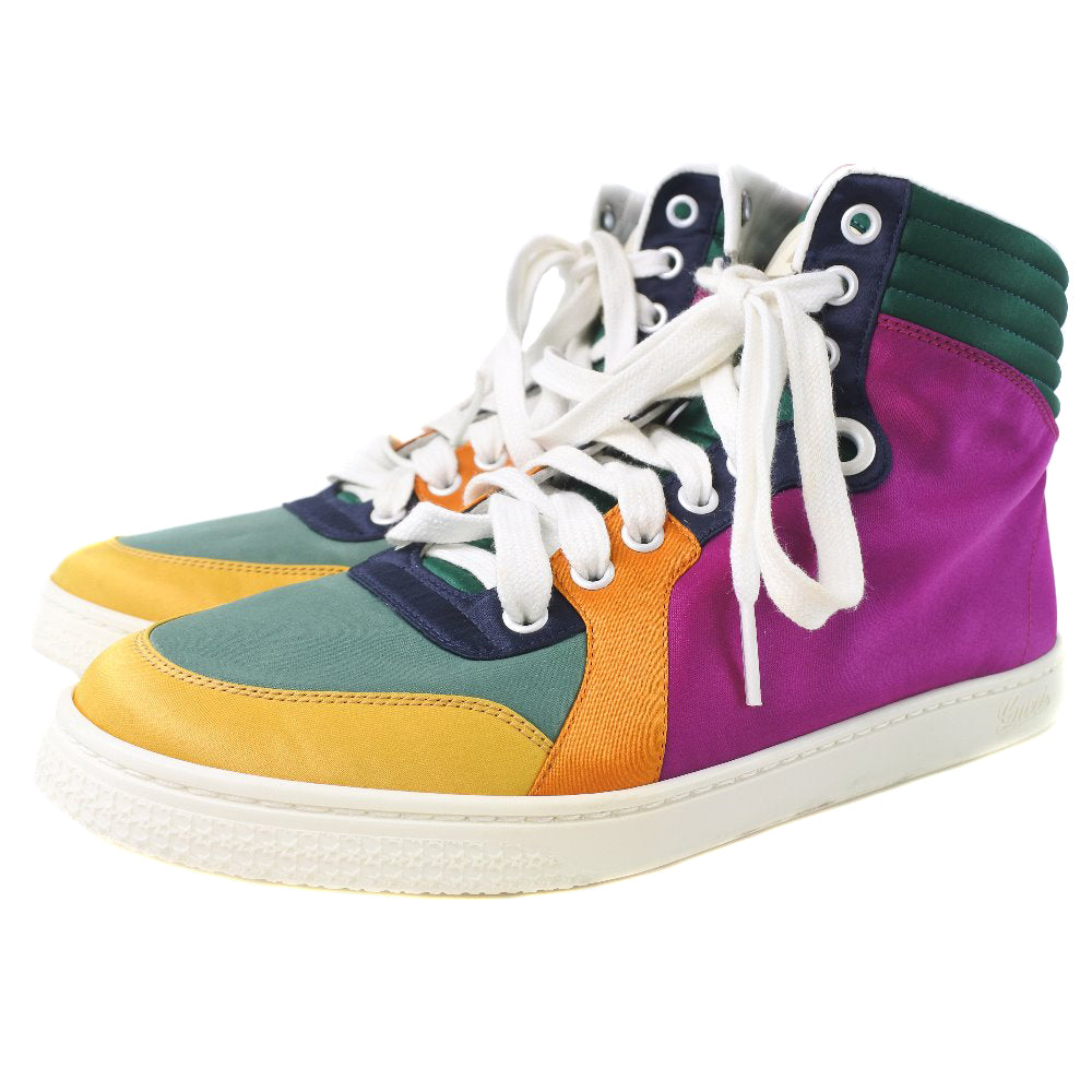GUCCI sneakers 258195 Nylon multicolor High cut Women 381/2