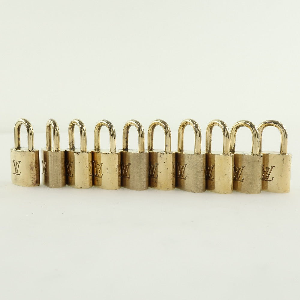 LOUIS VUITTON Cadena brass gold 10 pieces set Padlock & key mens(Unisex)  d