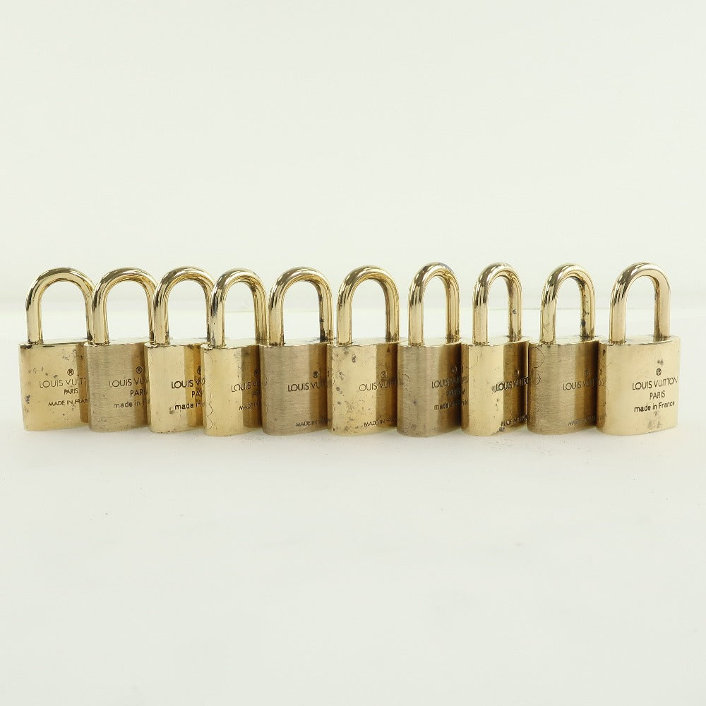 LOUIS VUITTON Cadena brass gold 10 pieces set Padlock & key mens(Unisex)  d
