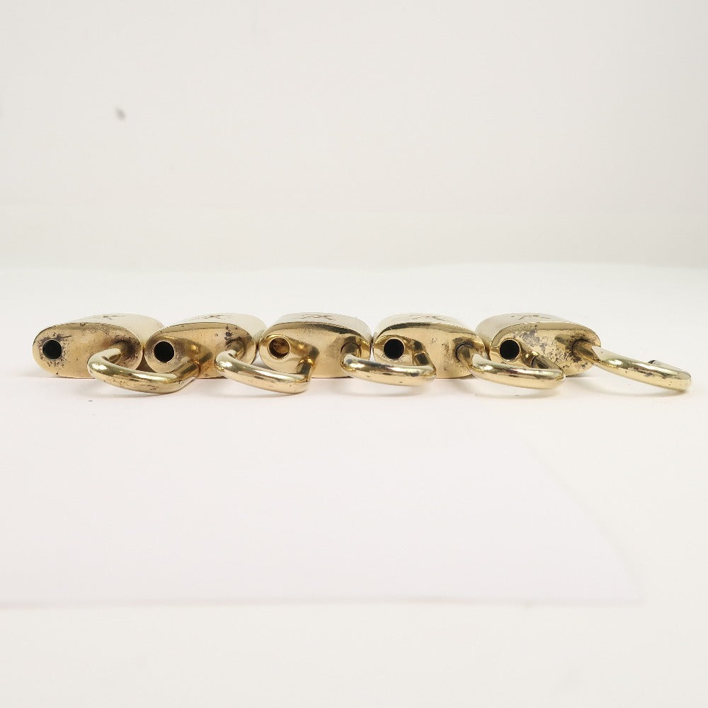 LOUIS VUITTON Cadena brass gold 10 pieces set Padlock & key mens(Unisex)  d