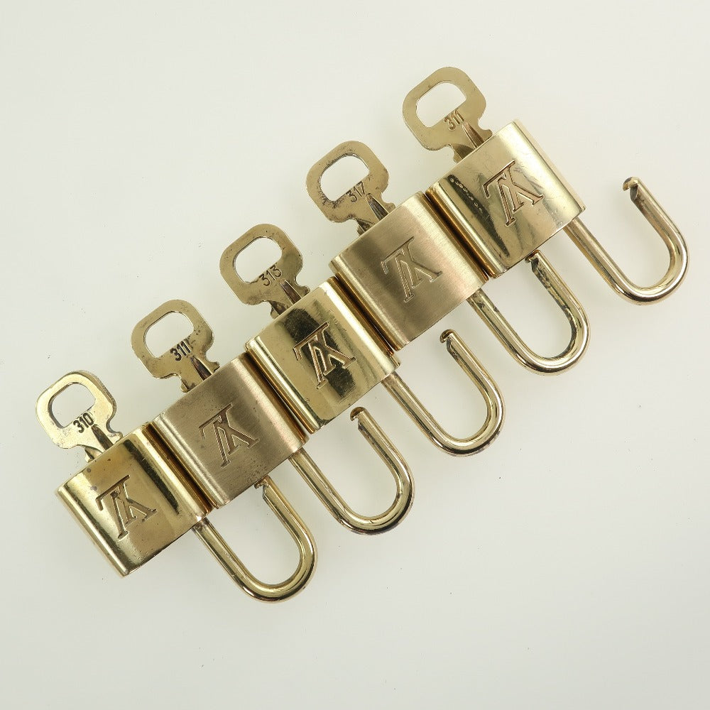 LOUIS VUITTON Cadena brass gold 10 pieces set Padlock & key mens(Unisex)  d