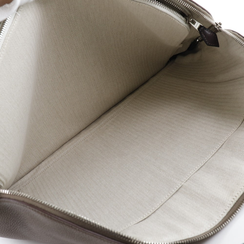 HERMES Business bag Togo Brown Edit Women  d