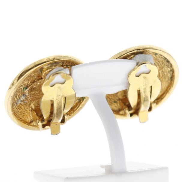 CHANEL Earring Plated Gold gold   Matrasse COCO Mark Women