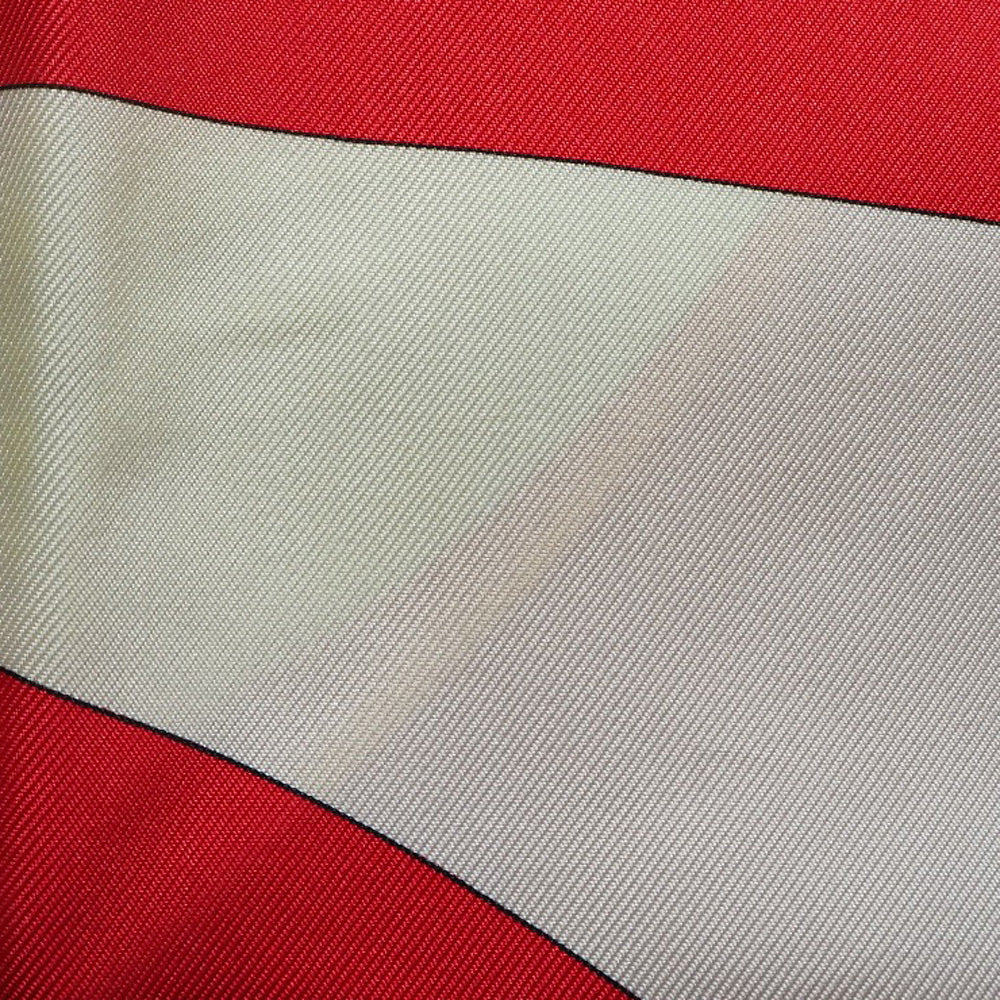 HERMES scarf silk Red stern decoration CHATEAUX D'ARRIERE Carre90 Women  d