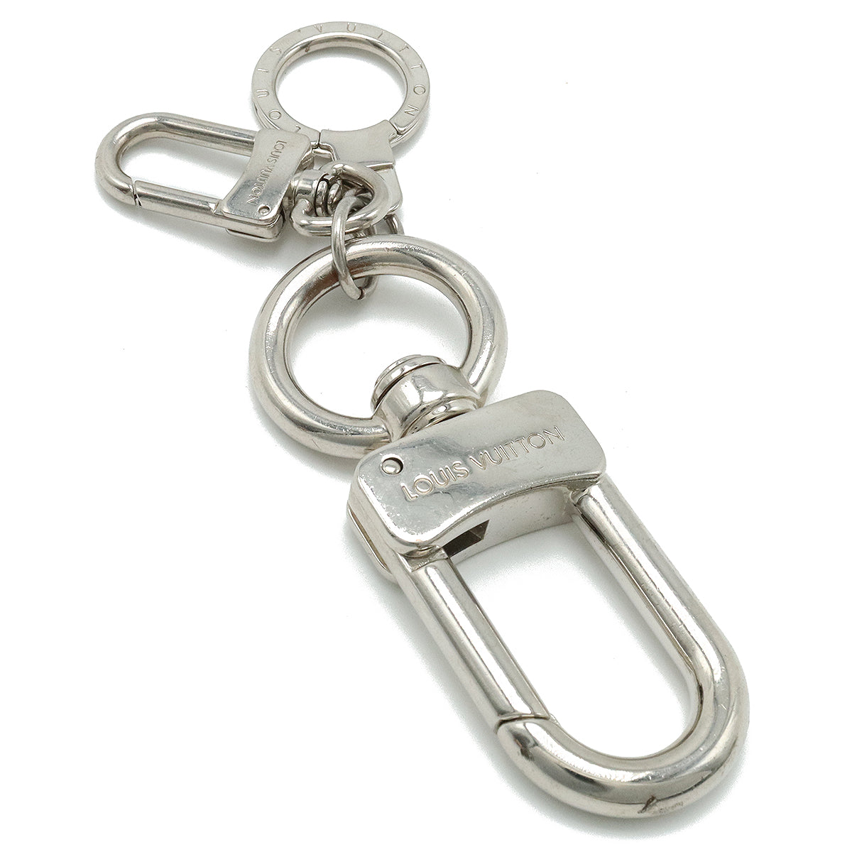 Louis Vuitton Louis Vuitton Anocle Muscotton XL Keyholder Keyling Charm Metal Silver Colour M65769