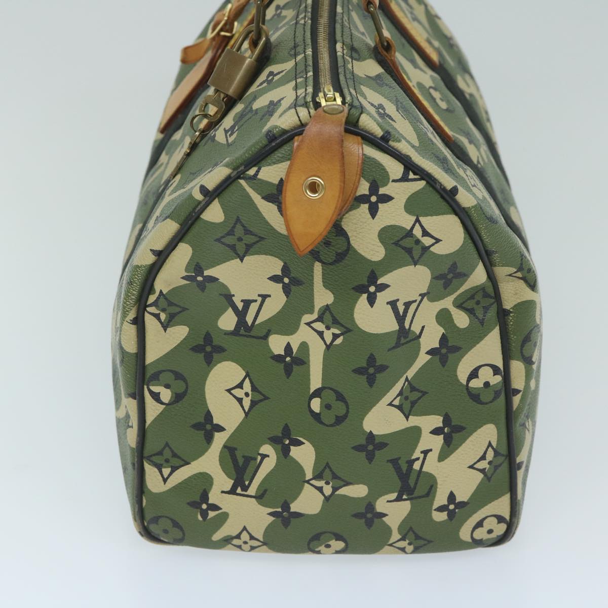 LOUIS VUITTON Camouflage Takashi Murakami Speedy 35 Hand Bag M95773 Auth 59356A
