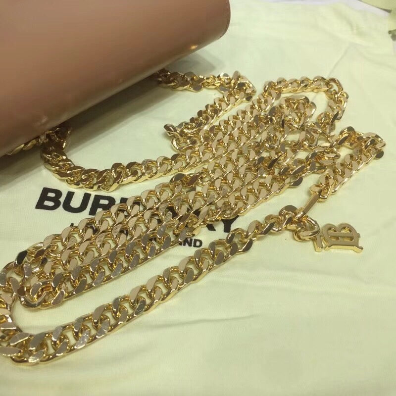 Top Quality Tb Chain Belt Bag Light Brown For Women, Bags 6.6in/17cm