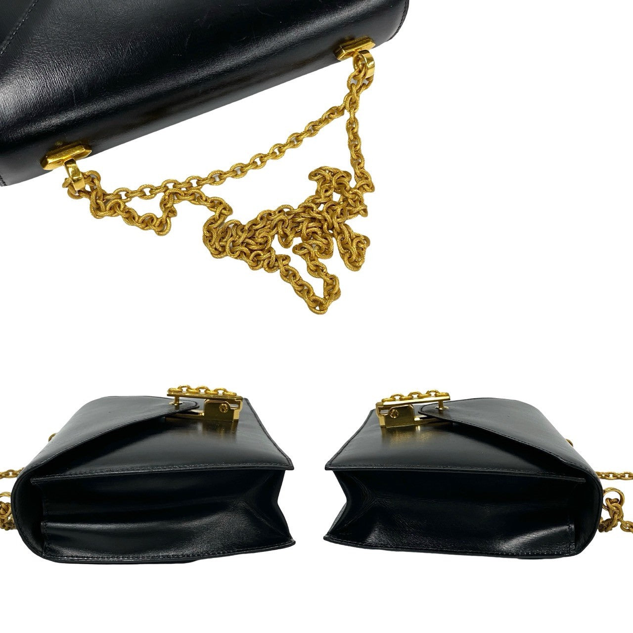HERMES Shoulder Bag Box scarf black Alcazar Women  d