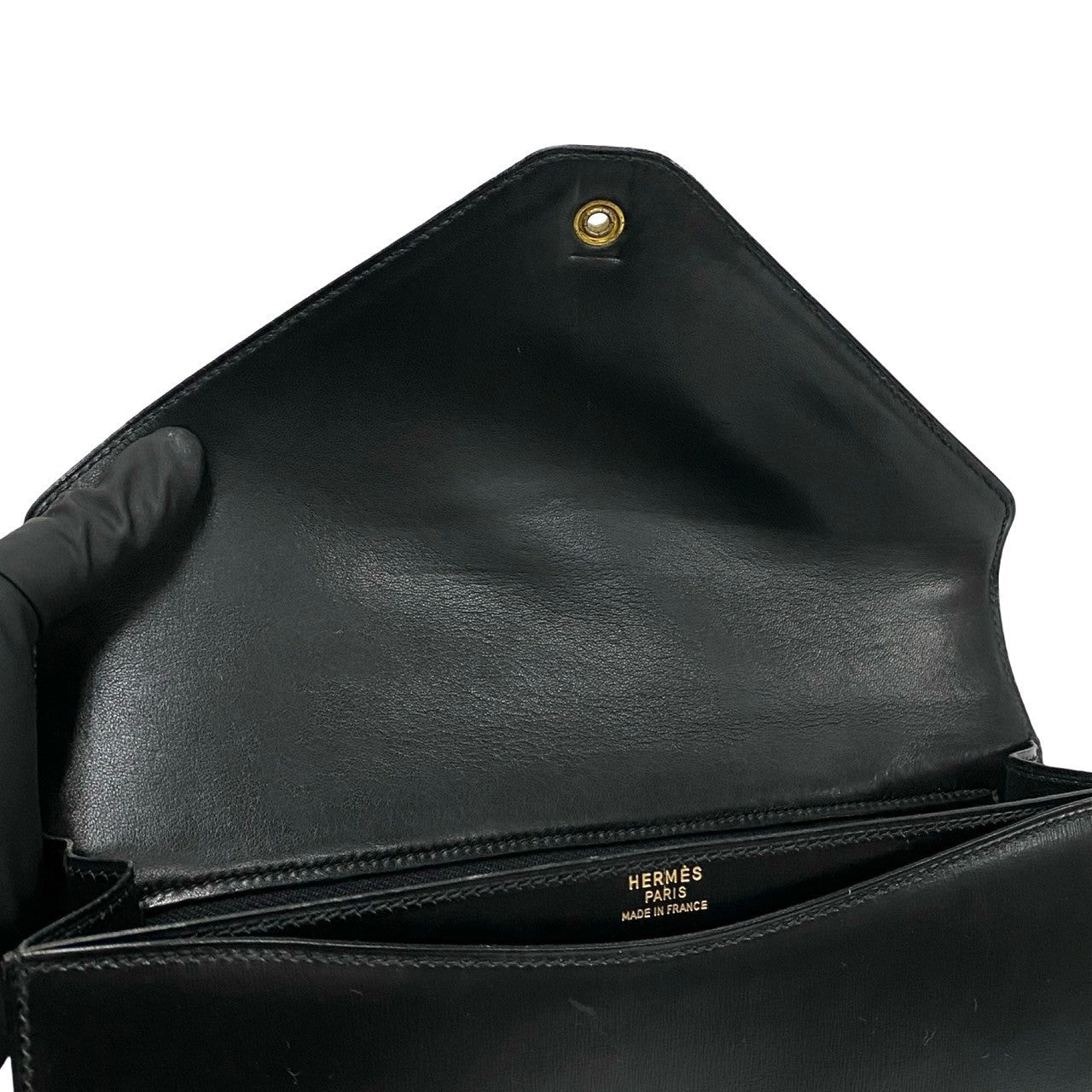 HERMES Shoulder Bag Box scarf black Alcazar Women  d