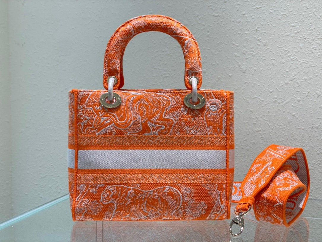 Top Quality MeTop Qualityum Lady D-Lite Bag Orange, For Women, Womens Handbags 24cm/9.5in CD M0565OROC_M057