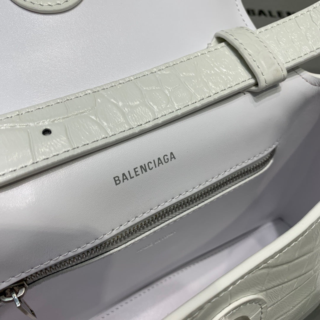 Top Quality Downtown XS Shoulder Bag In White, For Women,  Bags 10in/25cm
