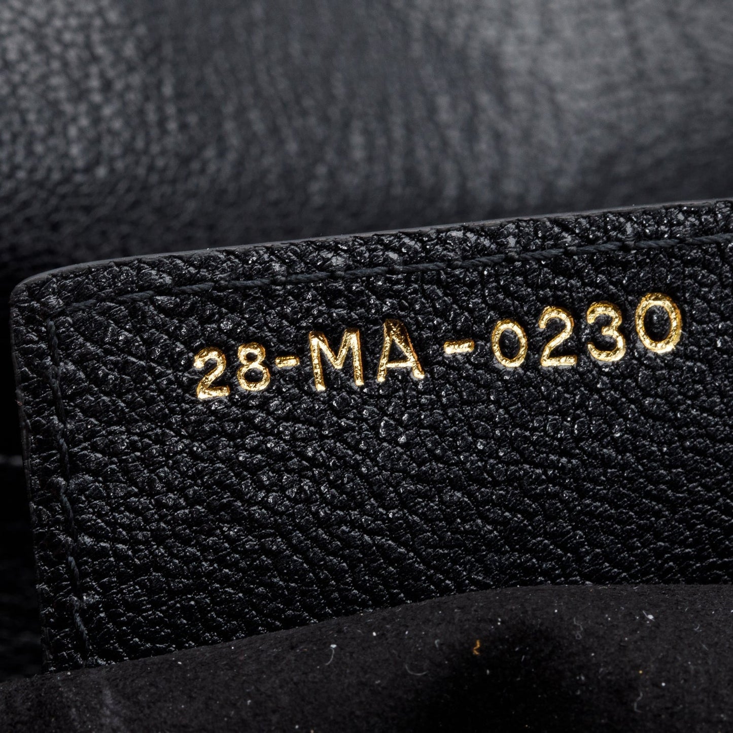 Christian Dior Black Grained Calfskin Leather Saddle Bag
