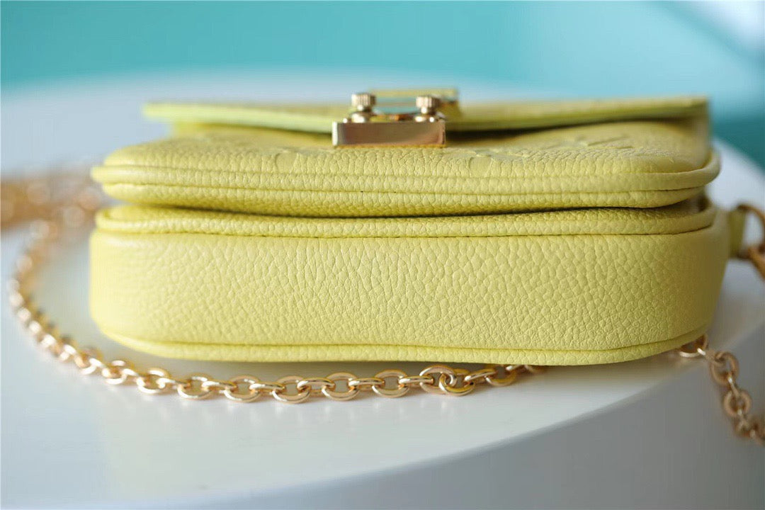 Top Quality Micro Metis Monogram Empreinte Yellow For Women, Womens Handbags, Shoulder And Crossbody Bags 5.5in/14cm Top Quality M81407