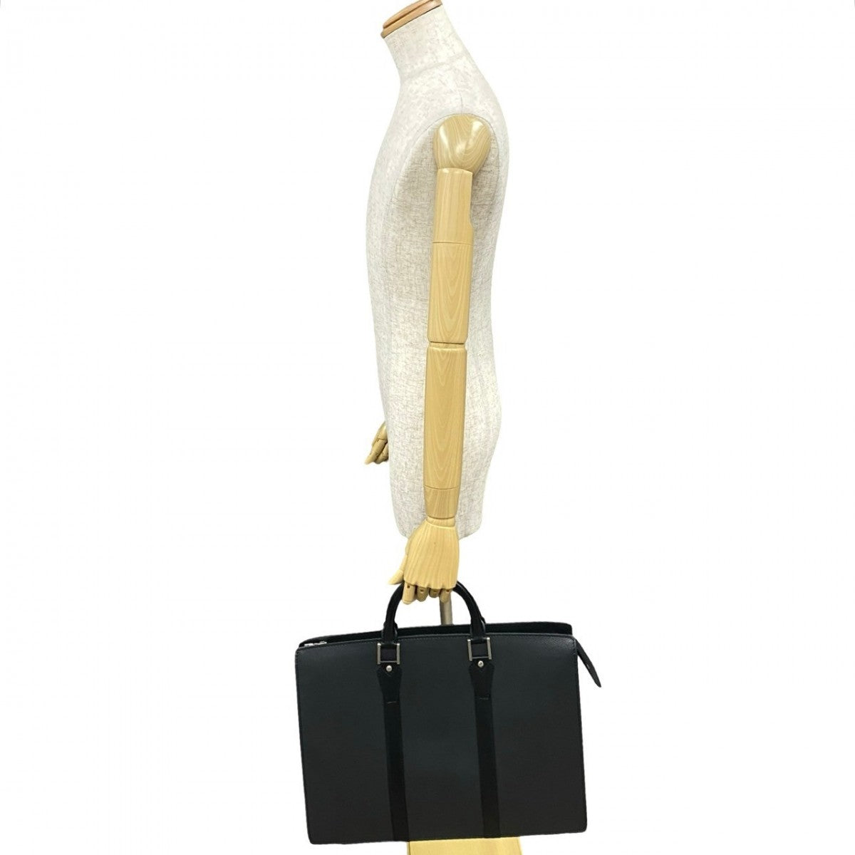 LOUIS VUITTON Business bag Taiga black Taiga Porto Documan Rozan mens  d