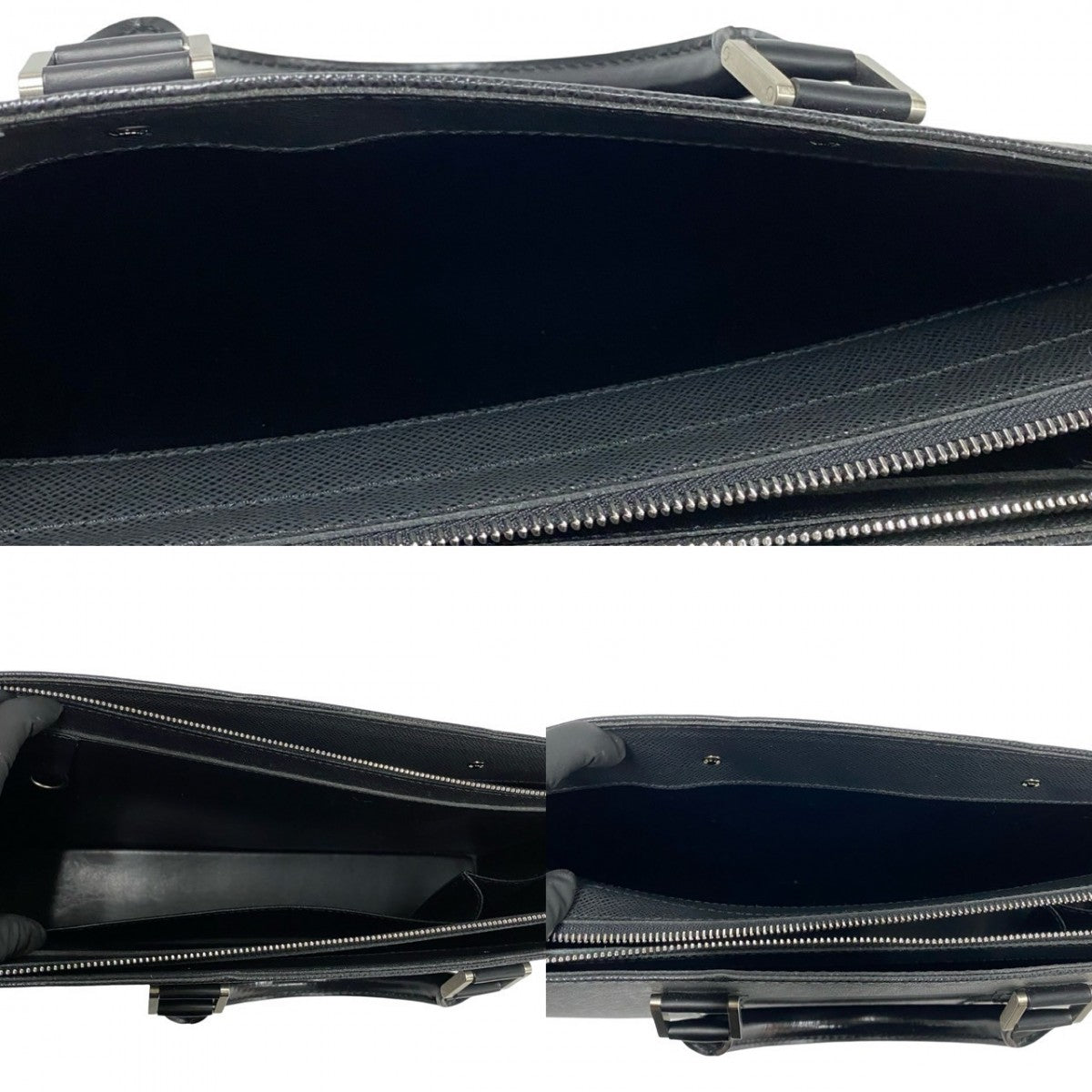 LOUIS VUITTON Business bag Taiga black Taiga Porto Documan Rozan mens  d