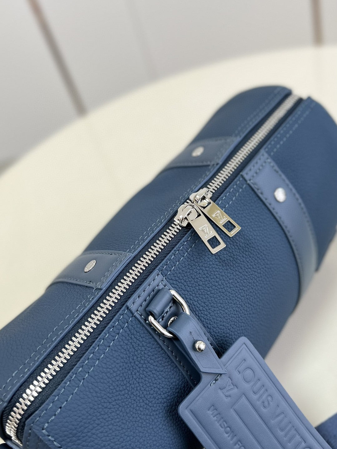 Top Quality City Keepall Aerogram Blue For Men, Bags, Shoulder And Crossbody Bags 10.6in/27cm Top Quality
