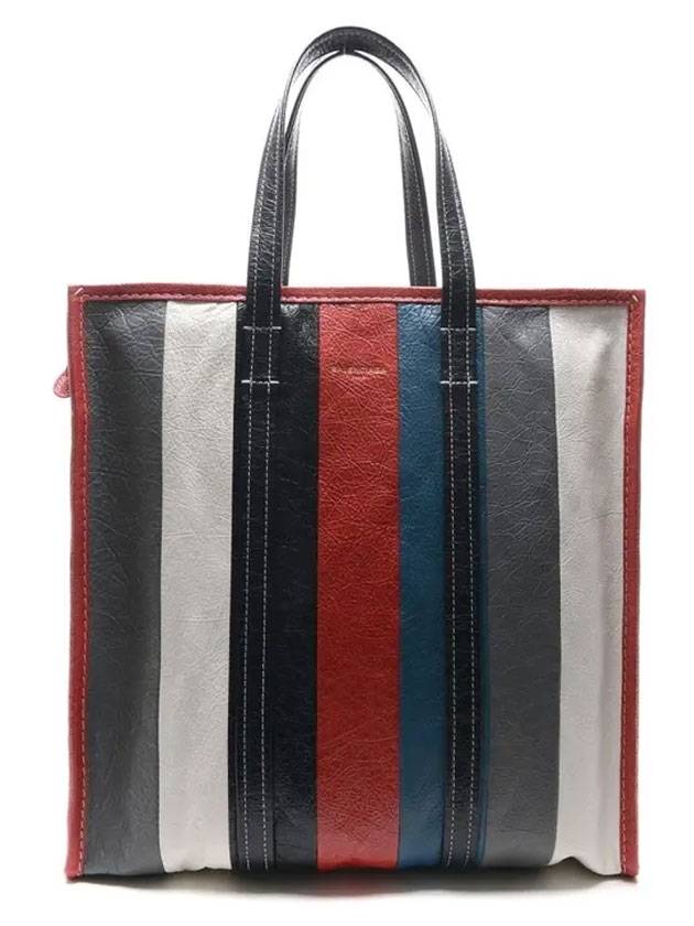 Luxury Balenciaga Trending 2025 Bazar Striped Medium Tote Bag