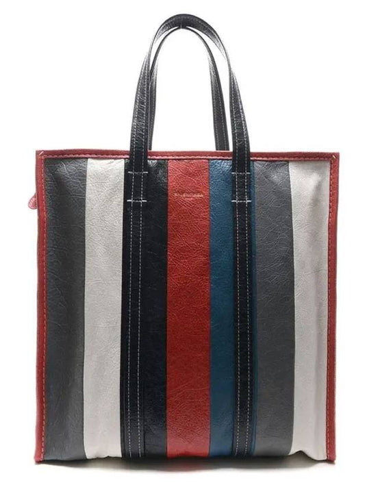 Luxury Balenciaga Trending 2025 Bazar Striped Medium Tote Bag