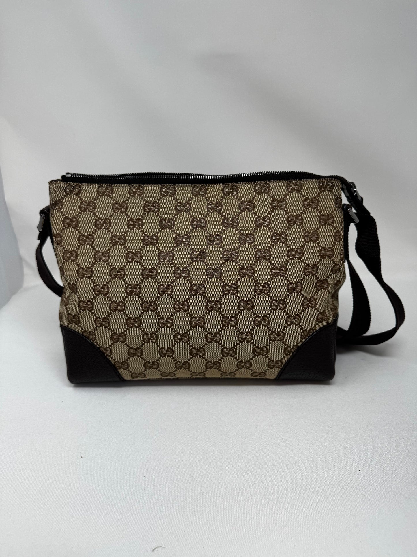 Gucci Joy Messenger Bag GG Canvas Small Brown B-