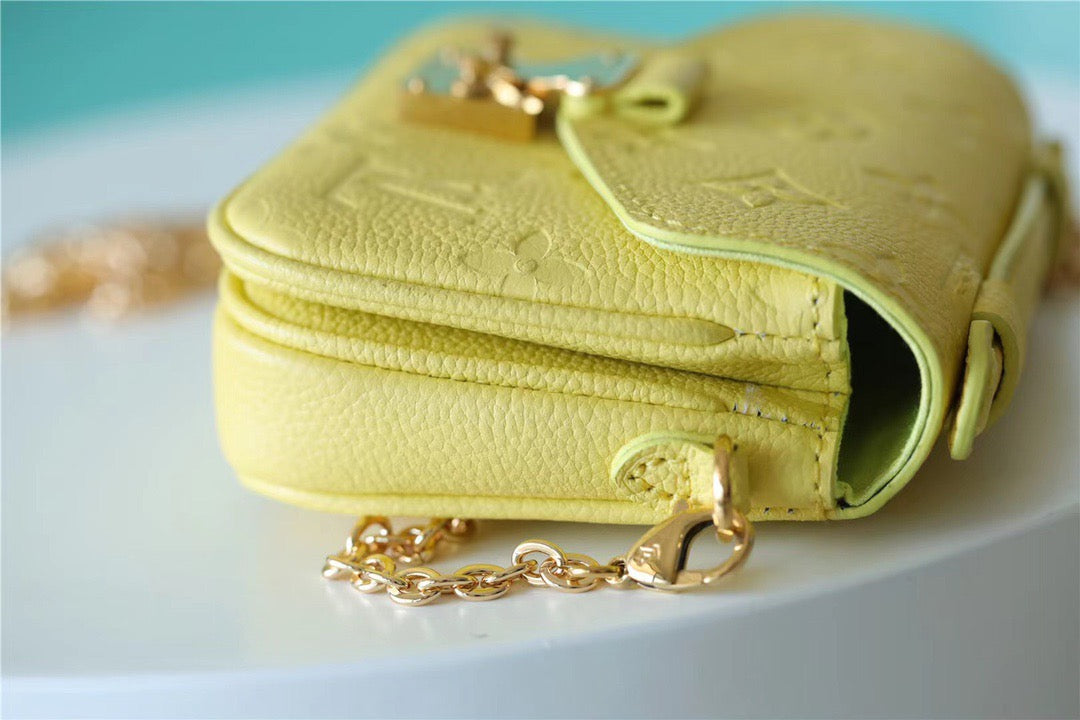 Top Quality Micro Metis Monogram Empreinte Yellow For Women, Womens Handbags, Shoulder And Crossbody Bags 5.5in/14cm Top Quality M81407