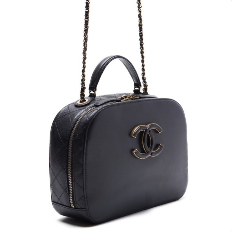 CHANEL DECACOCO Top Handle 2w Chain Shoulder  Caviar S Black  Handbag  Handbag  Handbag Hybrid ? Delivery? Ladies Online