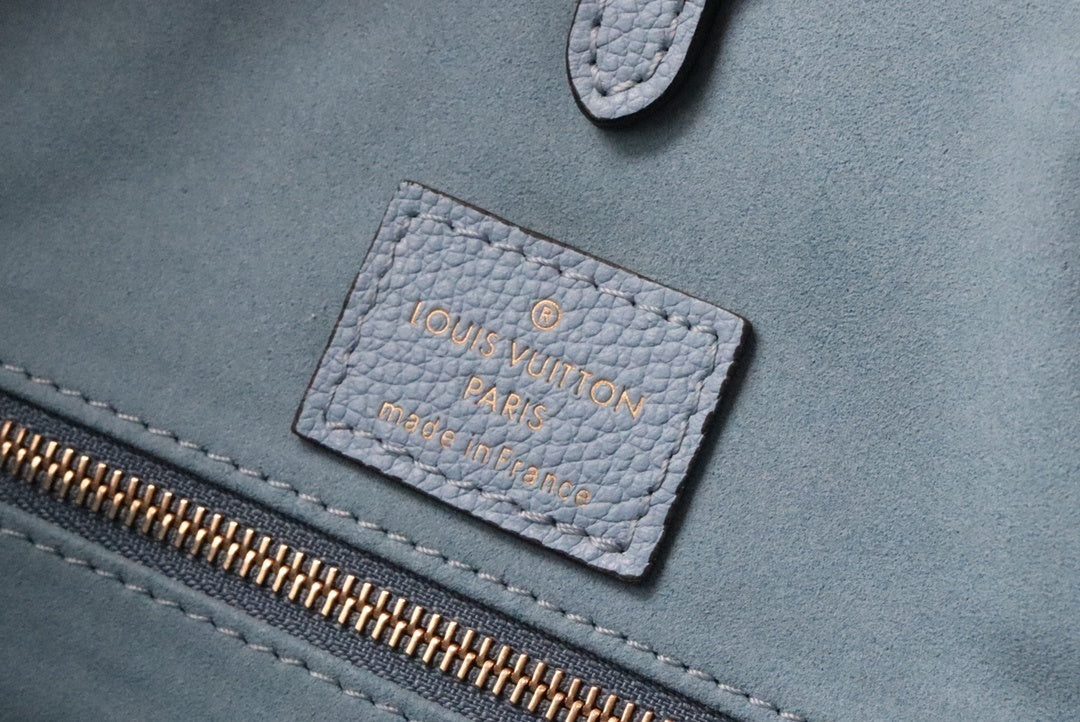 Top Quality OnTheGo MM Tote Bag Monogram Empreinte Summer Blue For The Pool Collection, Women Handbags 13.8in/35cm Top Quality M45718