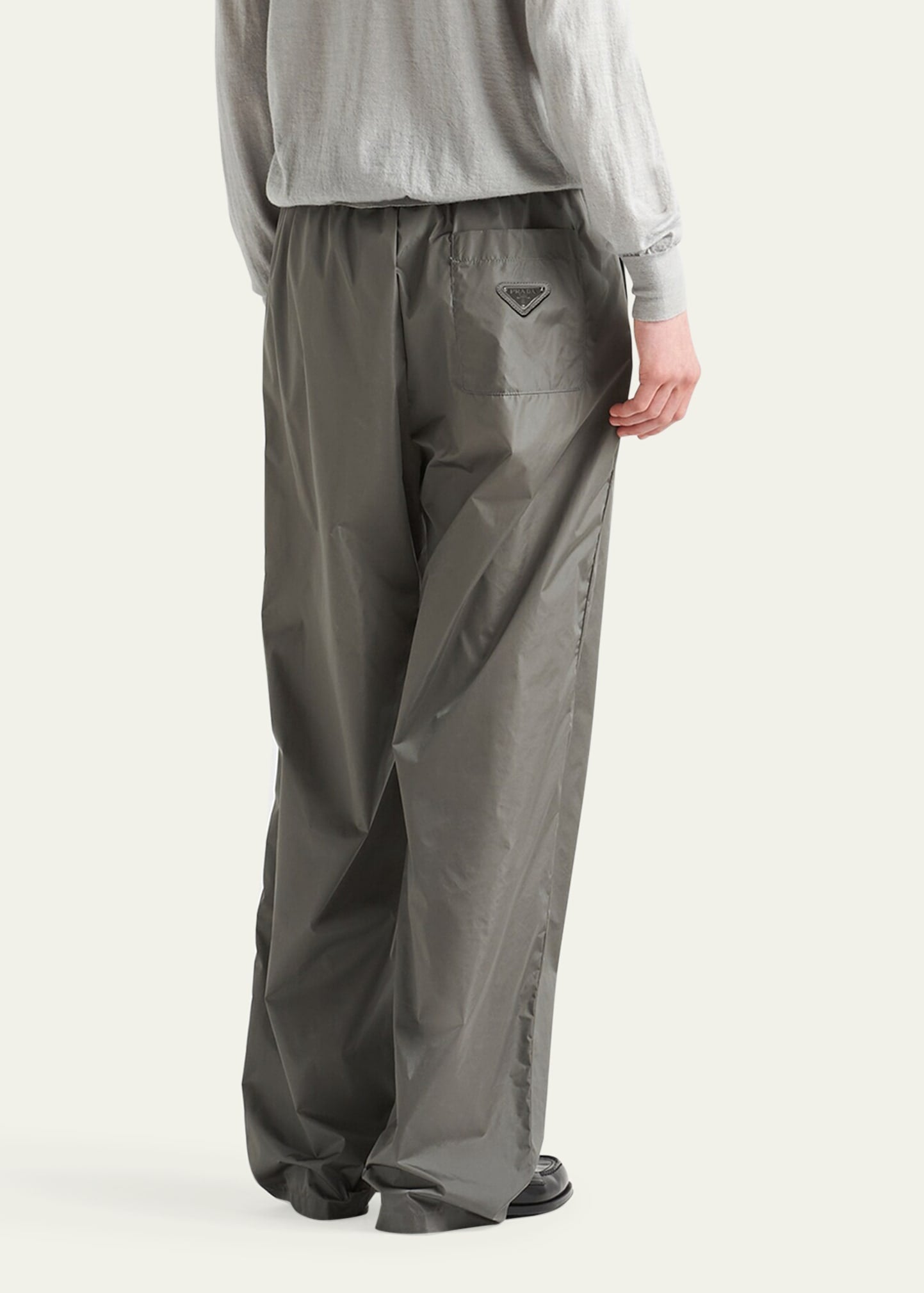 Prada 2024 Light Technical Nylon Baggy Plaque Logo Tro rs - L/XL