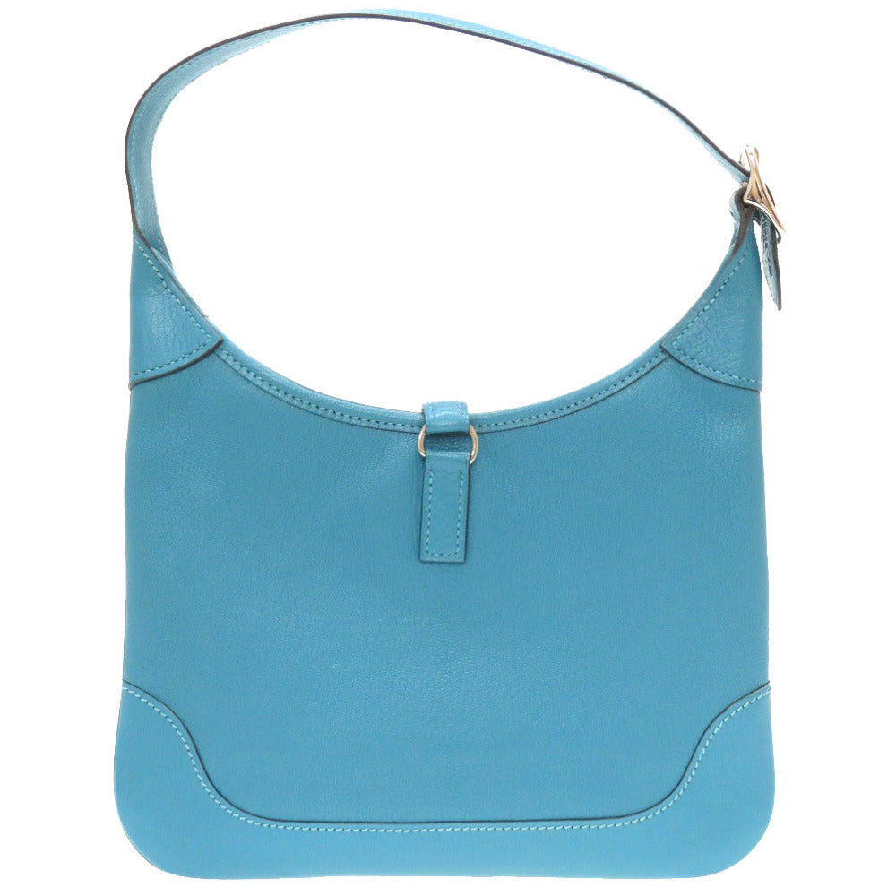 HERMES Shoulder Bag Shave Turquoise Trim 24 Women  d
