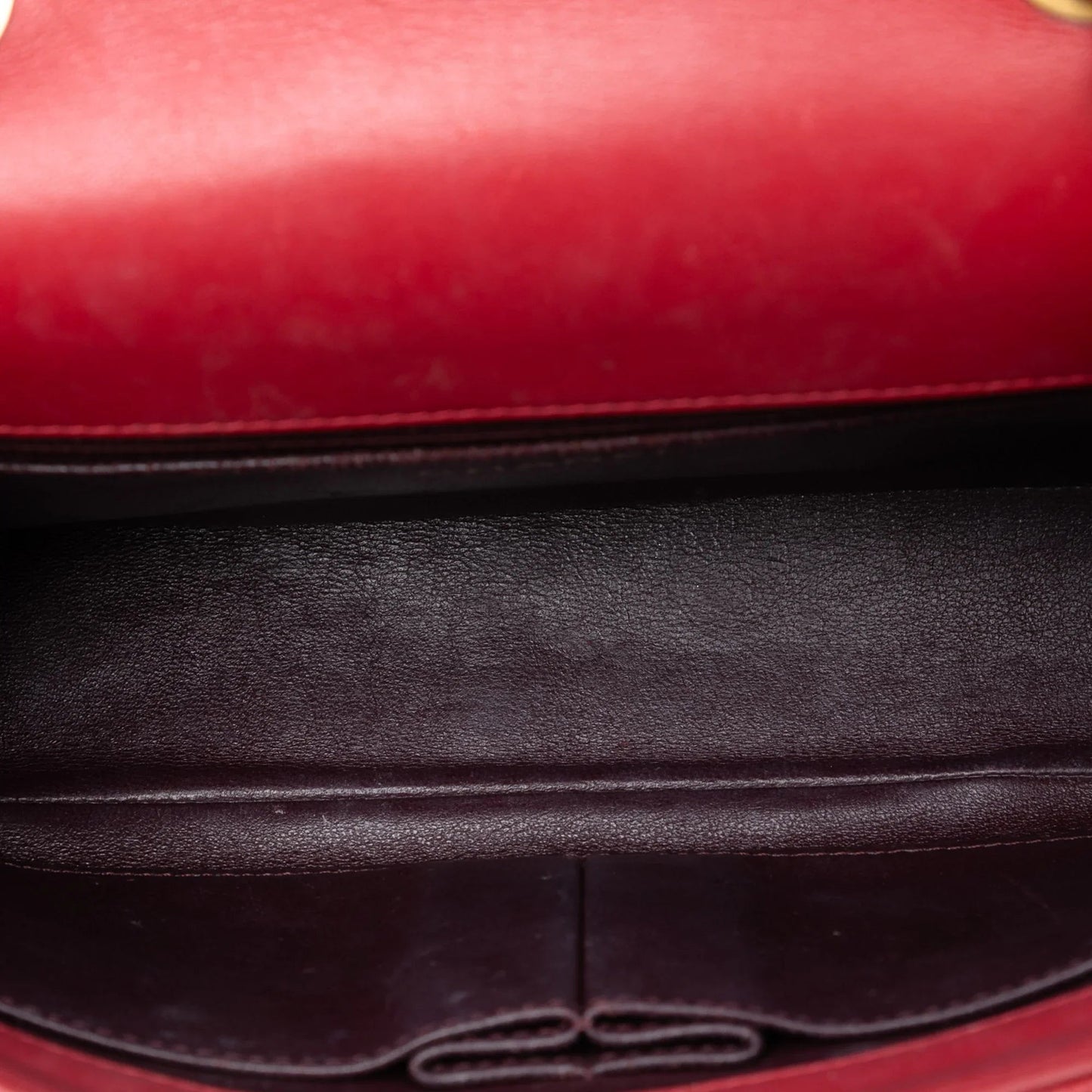 Red Chanel Medium Quilted Caviar CC Filigree Flap Shoulder Bag