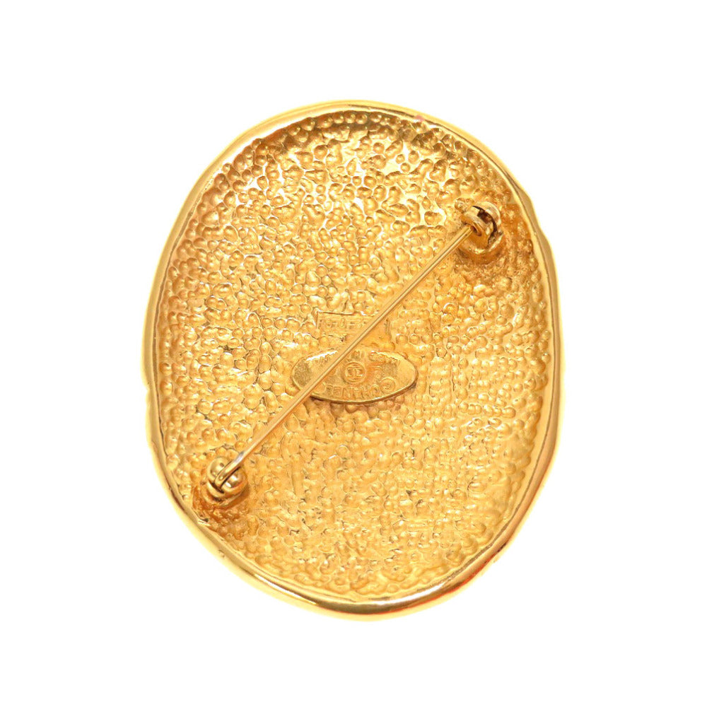 CHANEL Brooch metal gold Crown COCO Mark   Women