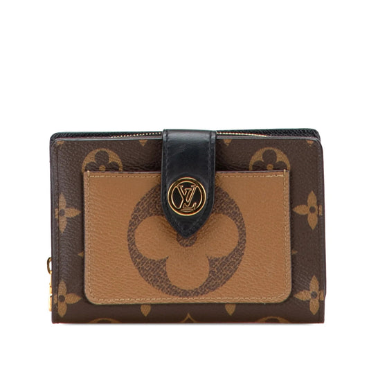 Brown Louis Vuitton Monogram Giant Reverse Juliette Wallet