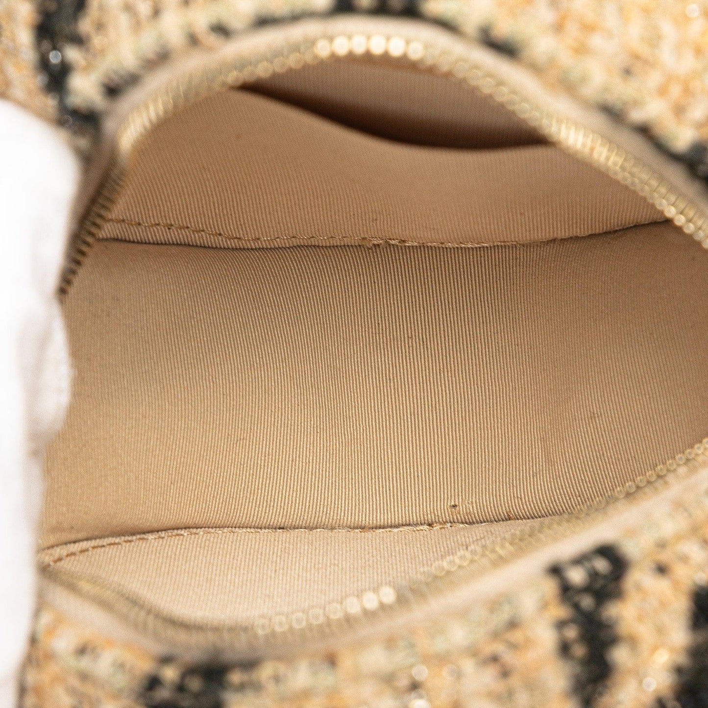 Brown Chanel Tweed 19 Round Clutch with Chain and Coin Purse Crossbody Bag