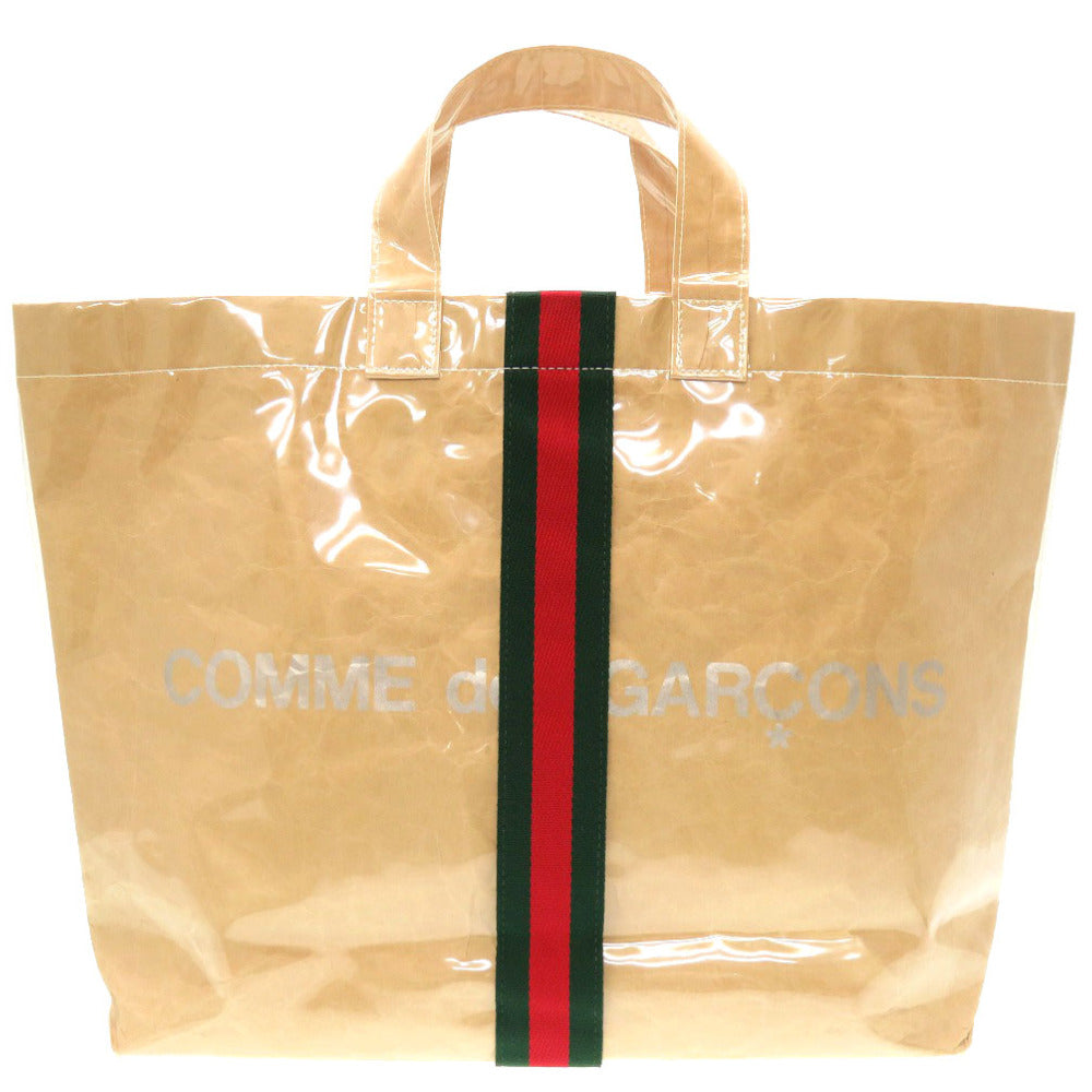 GUCCI Tote Bag Plastics beige Sherry line Comme des Garcons collaboration Women