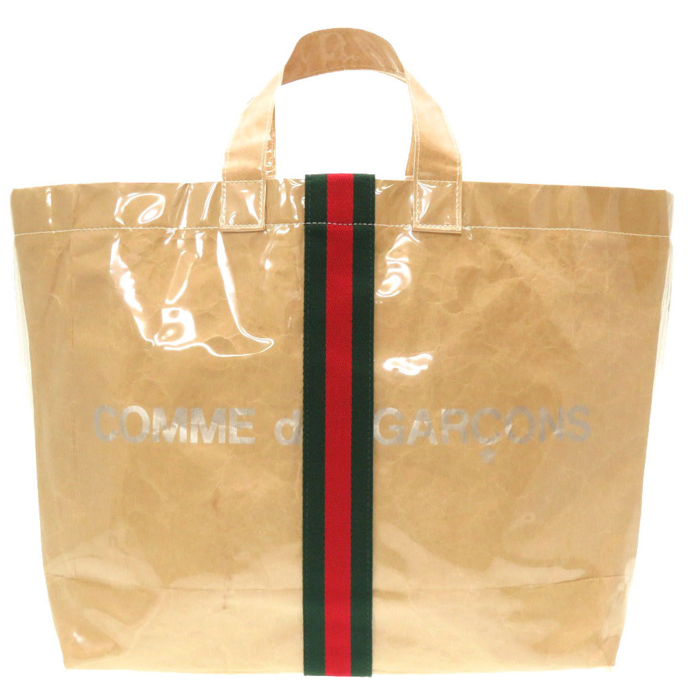 GUCCI Tote Bag Plastics beige Sherry line Comme des Garcons collaboration Women