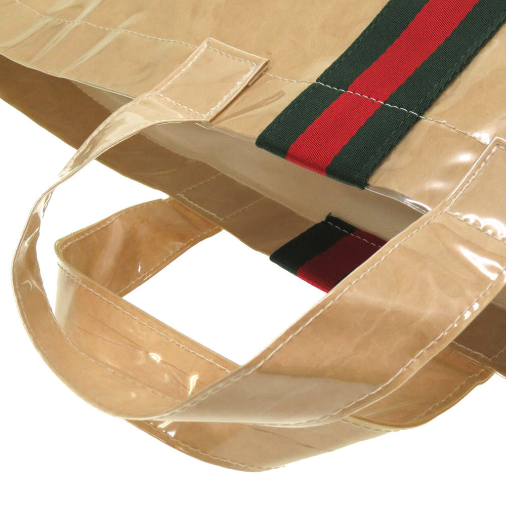 GUCCI Tote Bag Plastics beige Sherry line Comme des Garcons collaboration Women