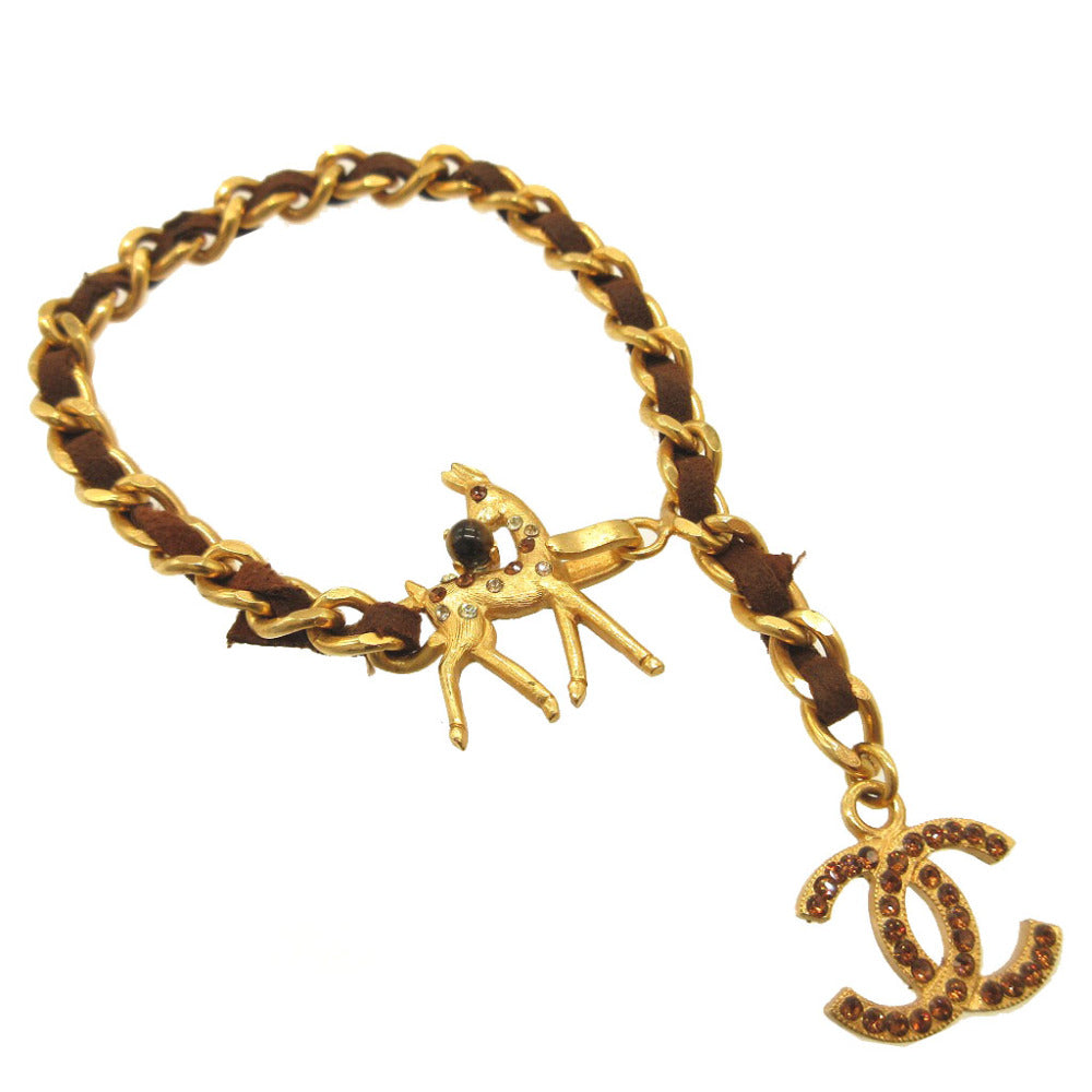 CHANEL bracelet metal gold COCO Mark Bambi Women