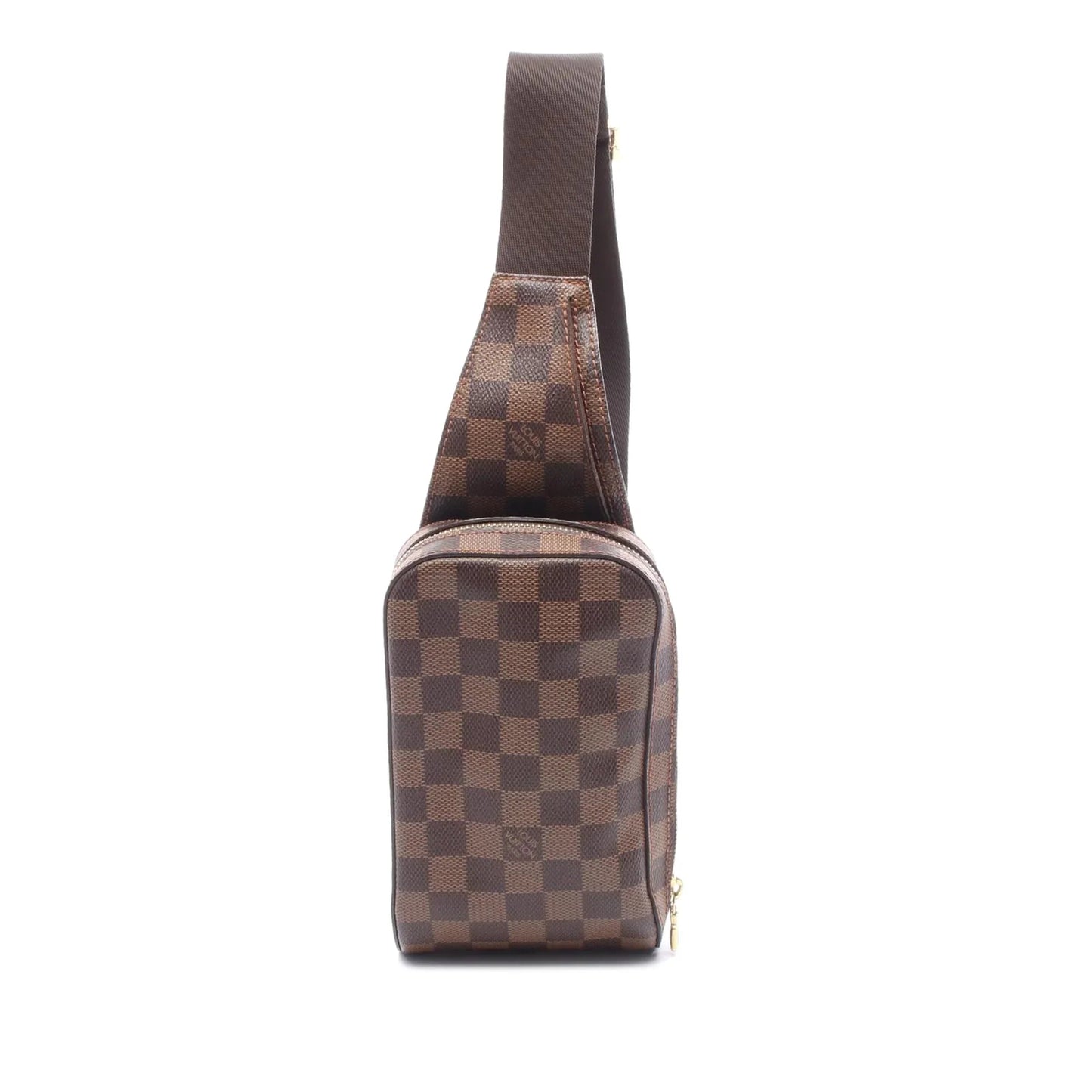 Brown Louis Vuitton Damier Ebene Geronimos Crossbody Bag