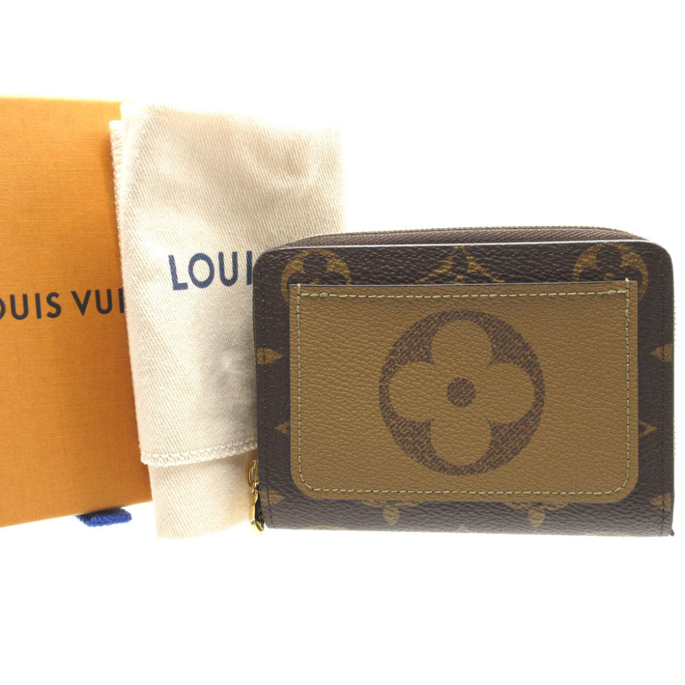 LOUIS VUITTON Bifold Wallet M81461 Monogram canvas Brown Compact wallet Monogram reverse Portefeuille Lou Women  d