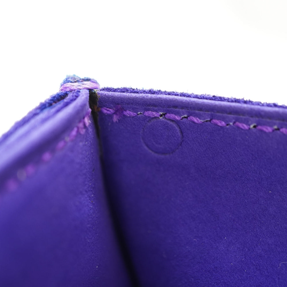 HERMES Shoulder Bag Doblis purple vintage Shoulder Clutch Bag Women  d