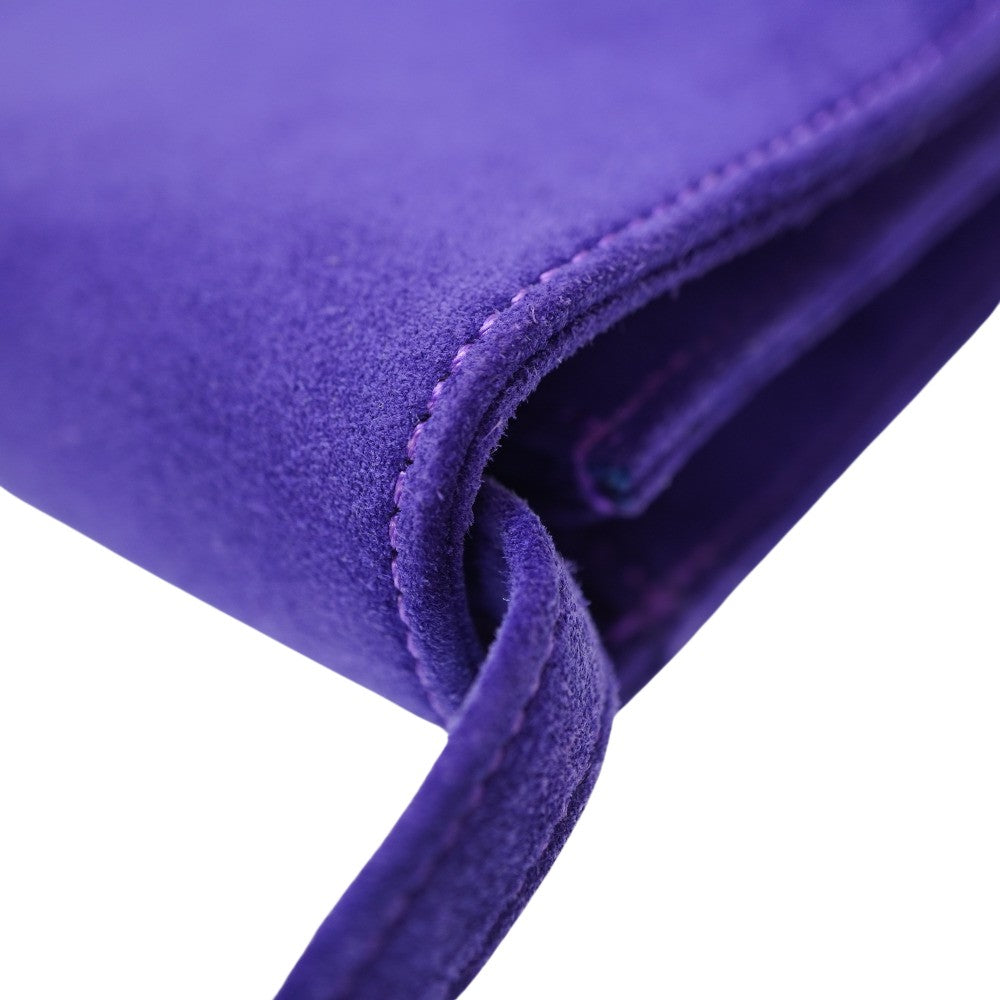 HERMES Shoulder Bag Doblis purple vintage Shoulder Clutch Bag Women  d