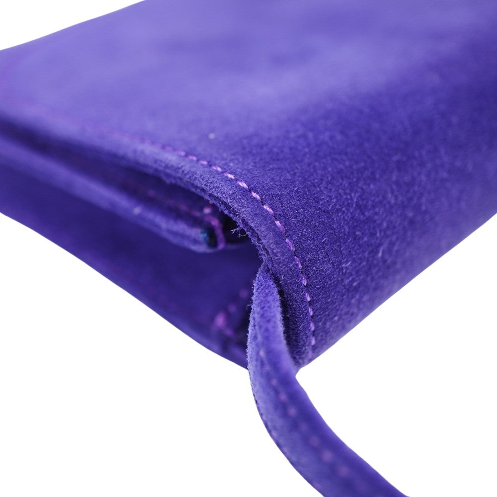 HERMES Shoulder Bag Doblis purple vintage Shoulder Clutch Bag Women  d