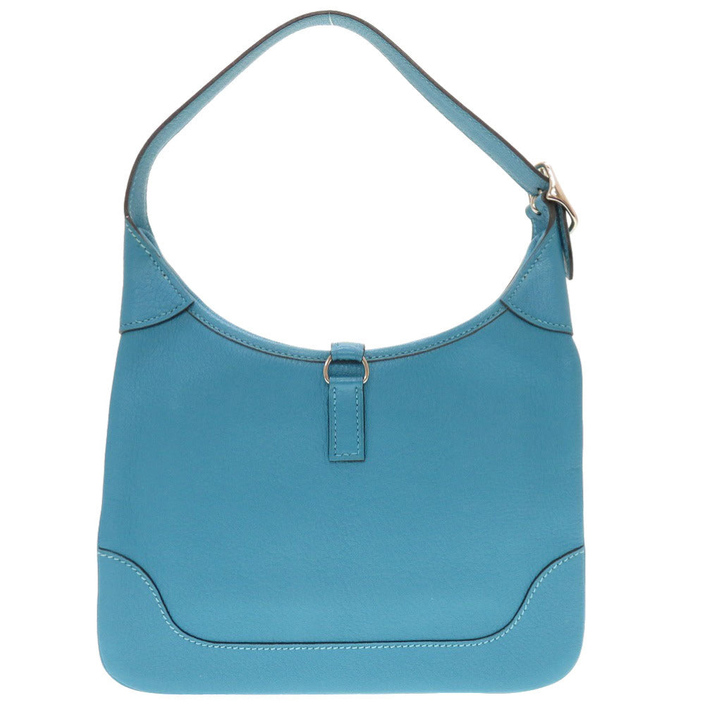 HERMES Shoulder Bag Shave Turquoise Trim 24 Women  d
