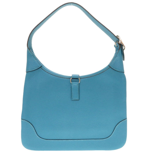 HERMES Shoulder Bag Shave Turquoise Trim 24 Women  d